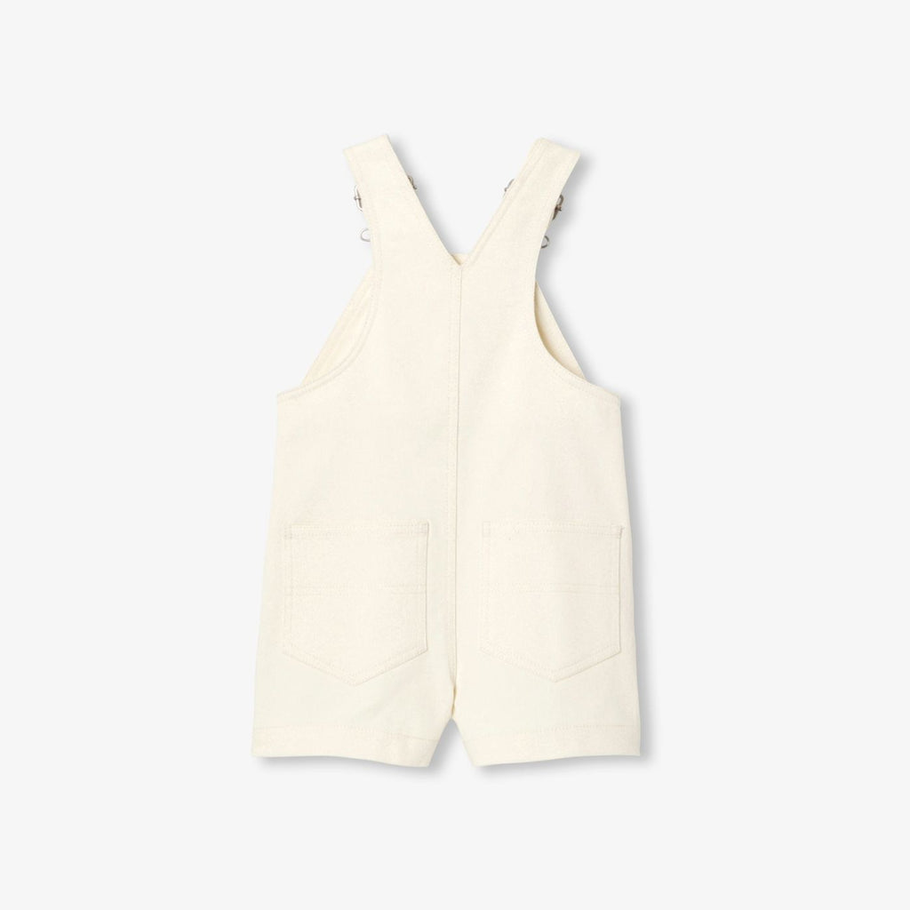 Dungarees Short Di Jeans Écru Baby Boy - Ecru