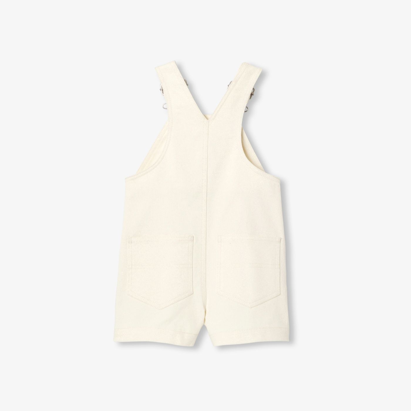 Dungarees Short Di Jeans Écru Baby Boy - Ecru