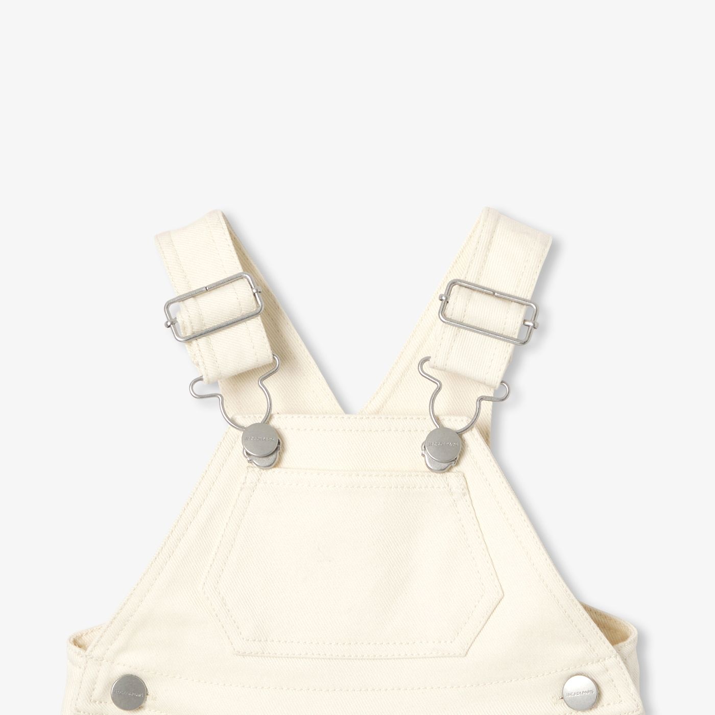 Dungarees Short Di Jeans Écru Baby Boy - Ecru