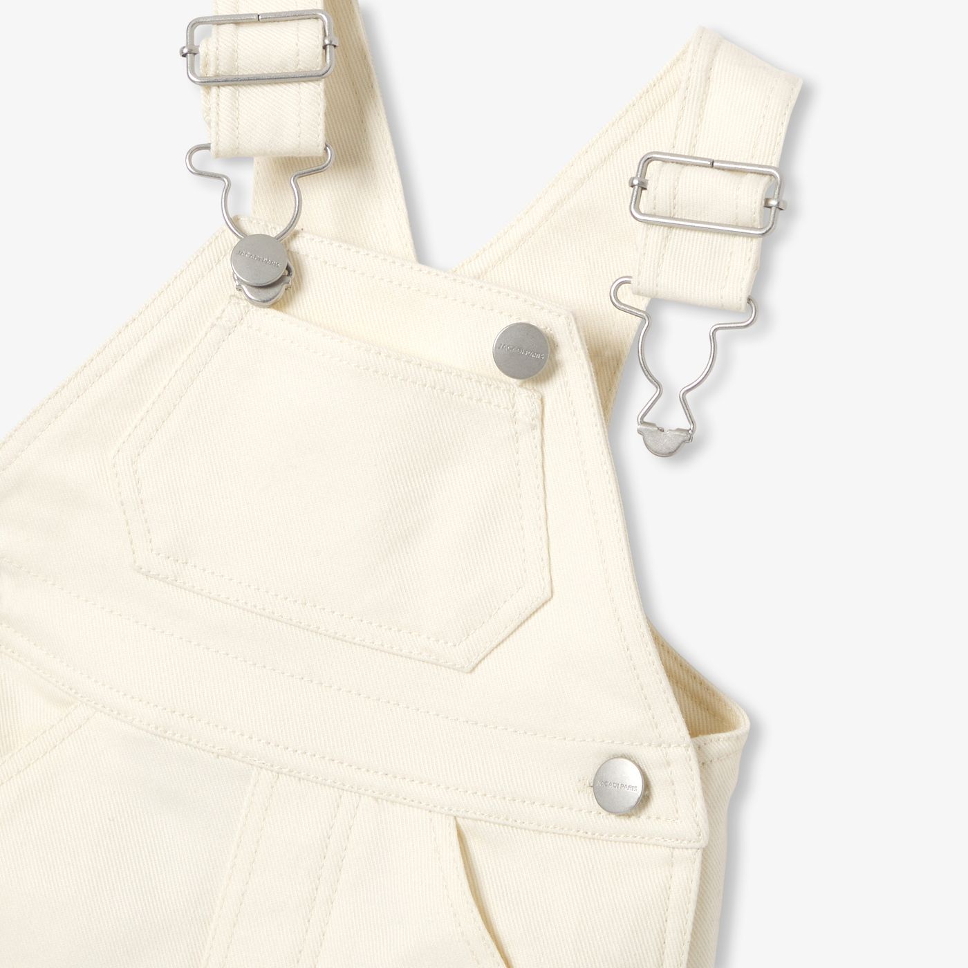 Dungarees Short Di Jeans Écru Baby Boy - Ecru