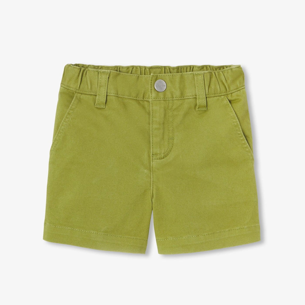 Baby boy twill shorts - Green/Grey