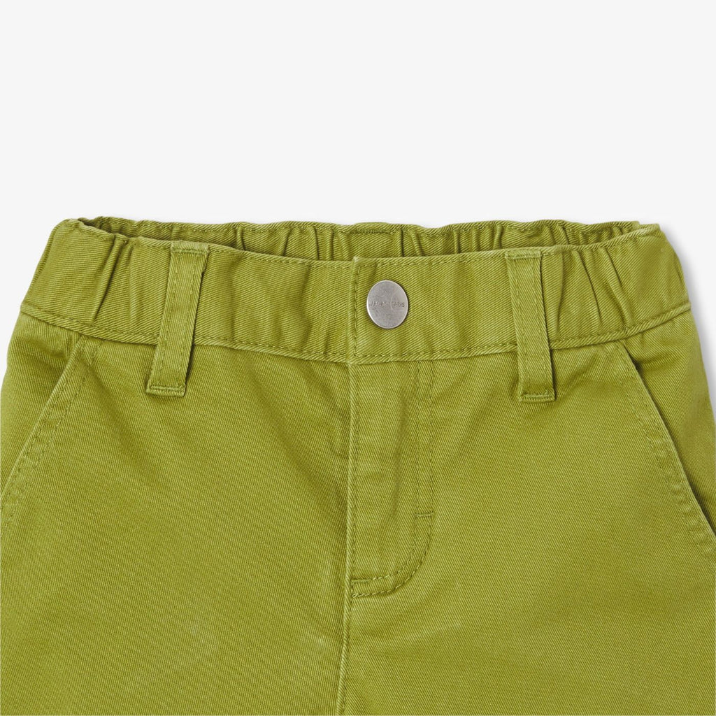Baby boy twill shorts - Green/Grey