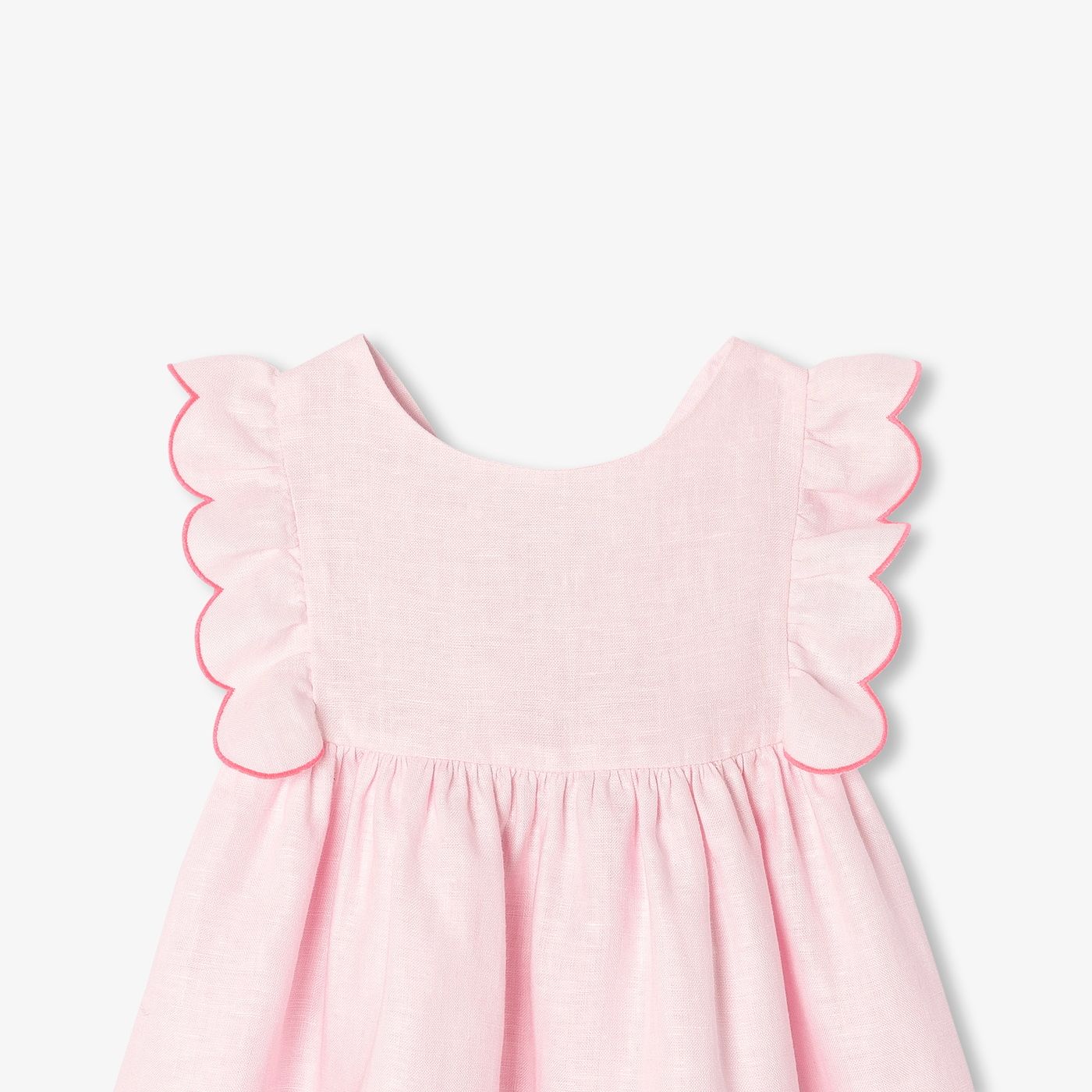 Baby girl linen dress - Jacadi Pale Pink
