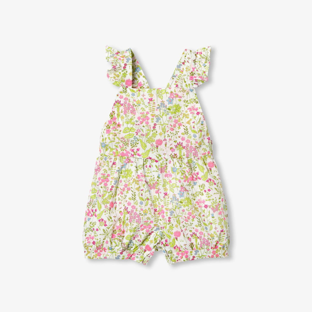 Sleepsuit in Liberty Fabric Baby Girl - White/Multicolour