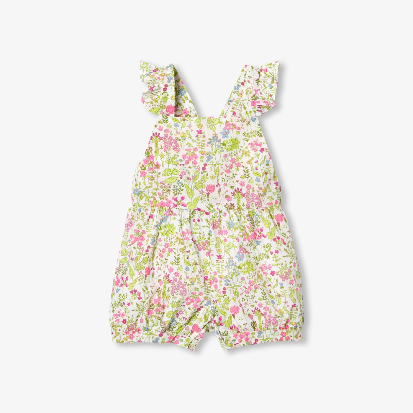 Sleepsuit in Liberty Fabric Baby Girl - White/Multicolour