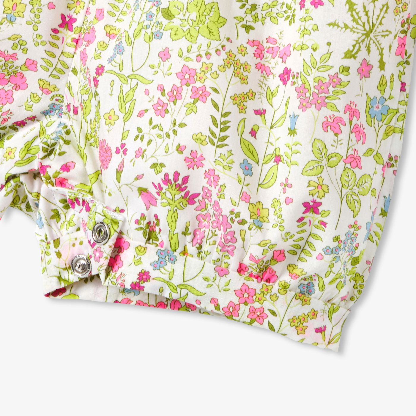 Sleepsuit in Liberty Fabric Baby Girl - White/Multicolour