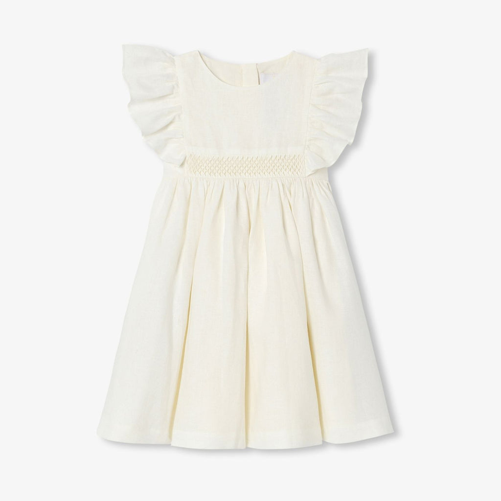 Girls' linen formal dress