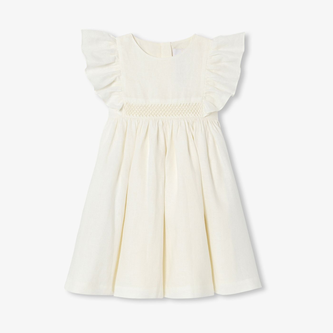 Girls' linen formal dress