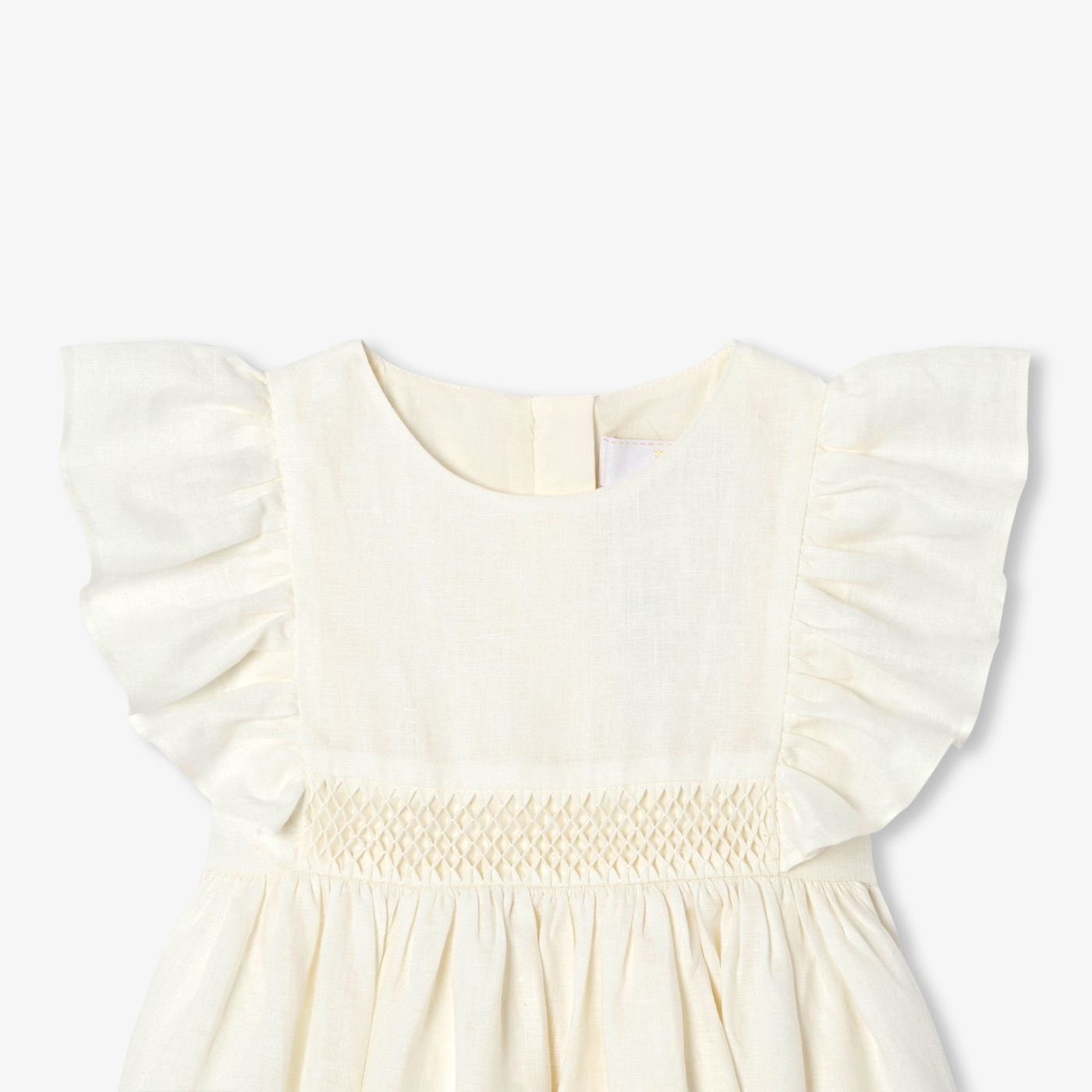 Girls' linen formal dress