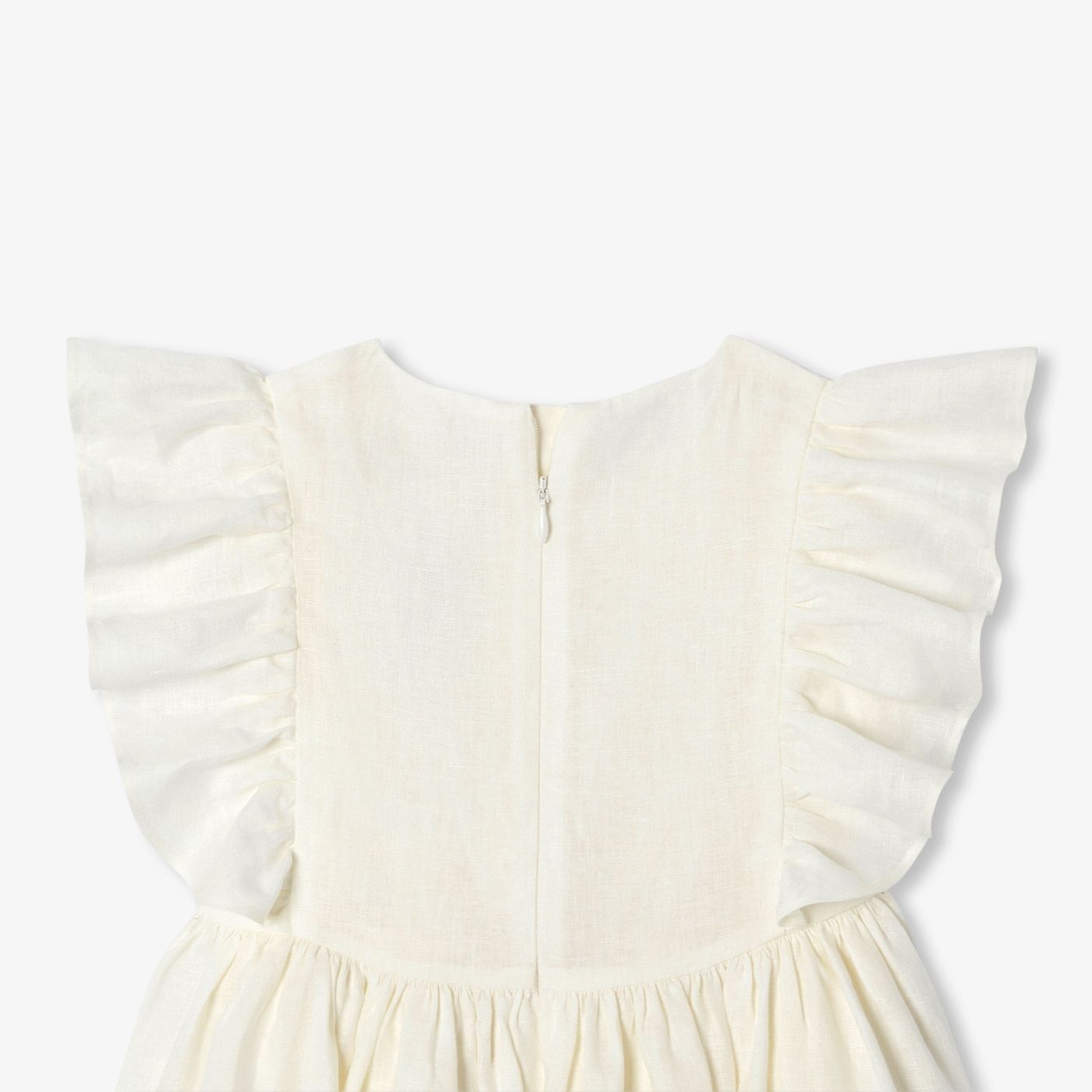 Girls' linen formal dress