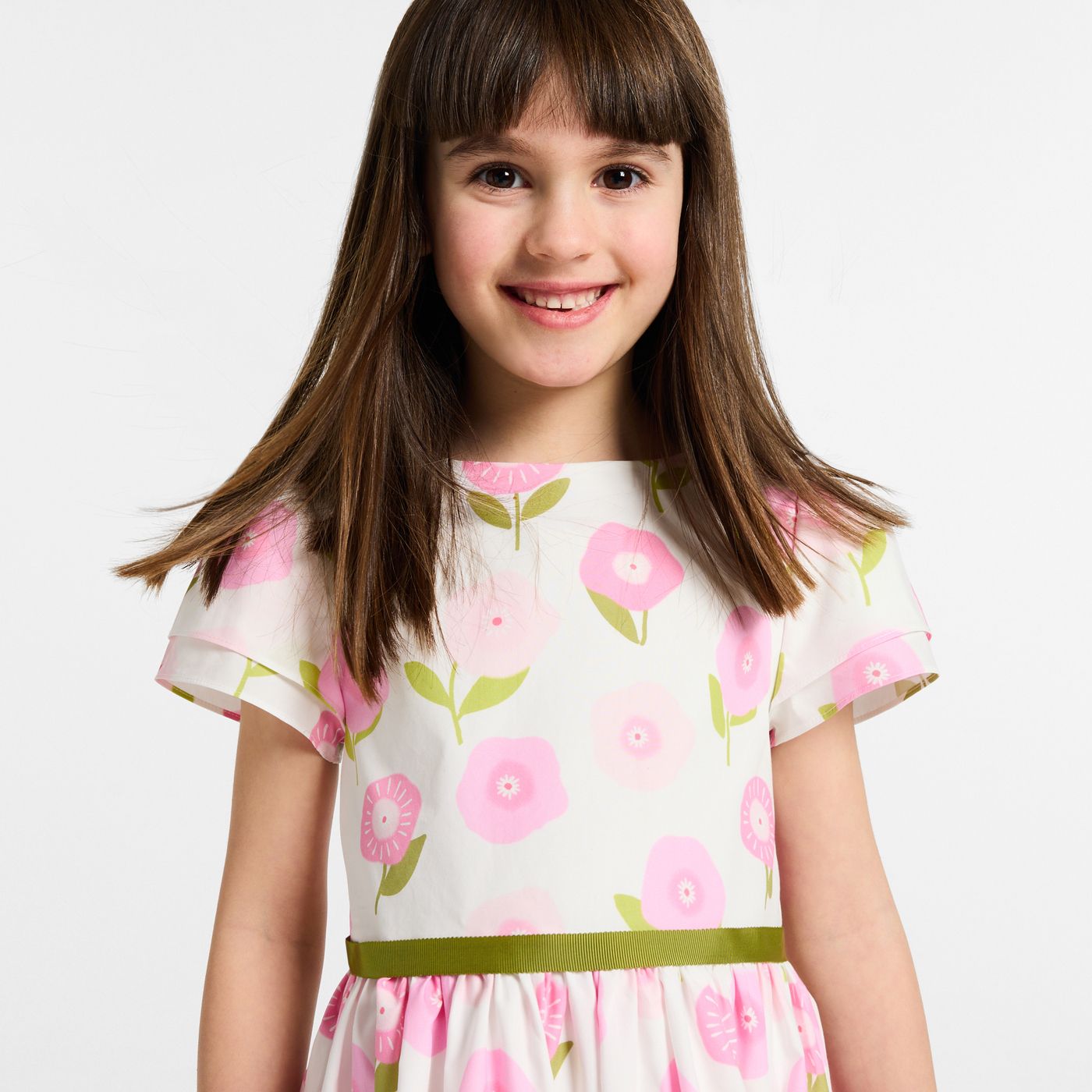 Floral print dress for girls