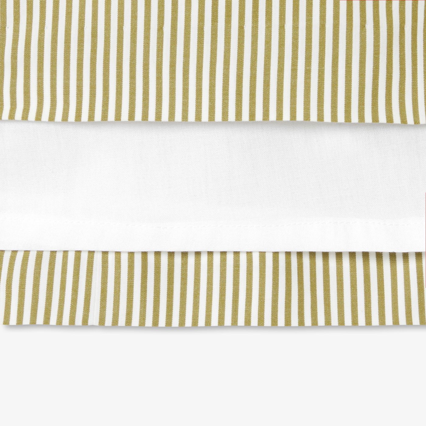 Dress in Poplin Striped Girl - White/Green