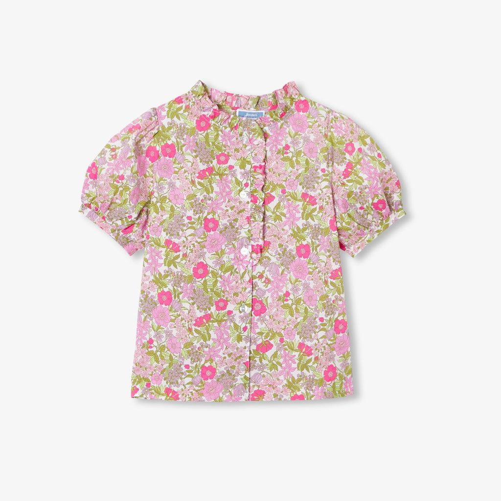 Girl Liberty fabric blouse - Soft White/Multicolour