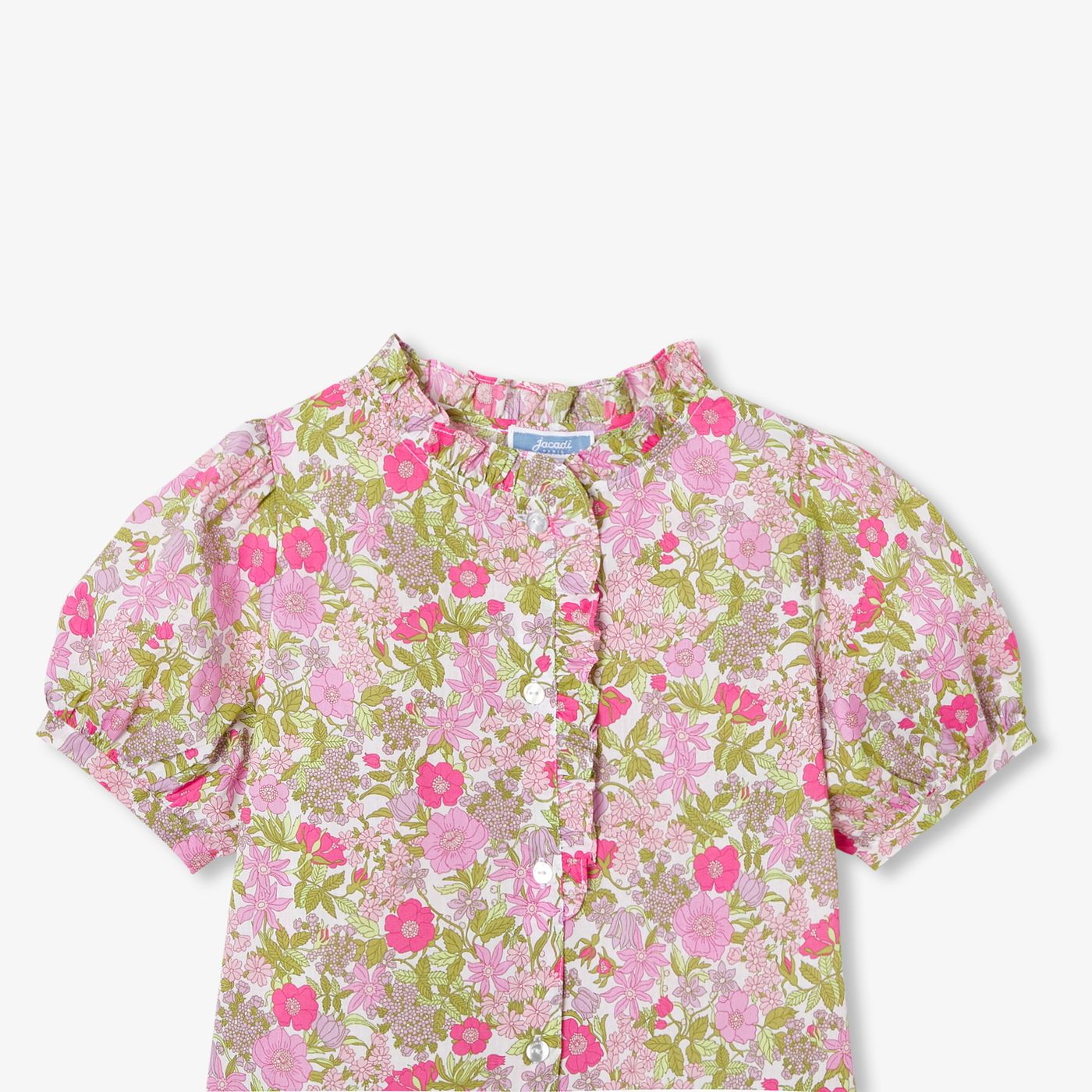 Girl Liberty fabric blouse - Soft White/Multicolour