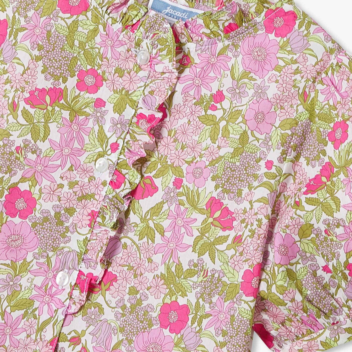 Girl Liberty fabric blouse - Soft White/Multicolour