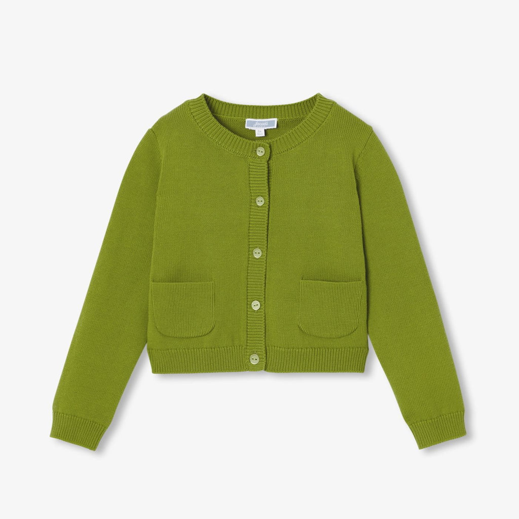 Girl cotton jersey cardigan