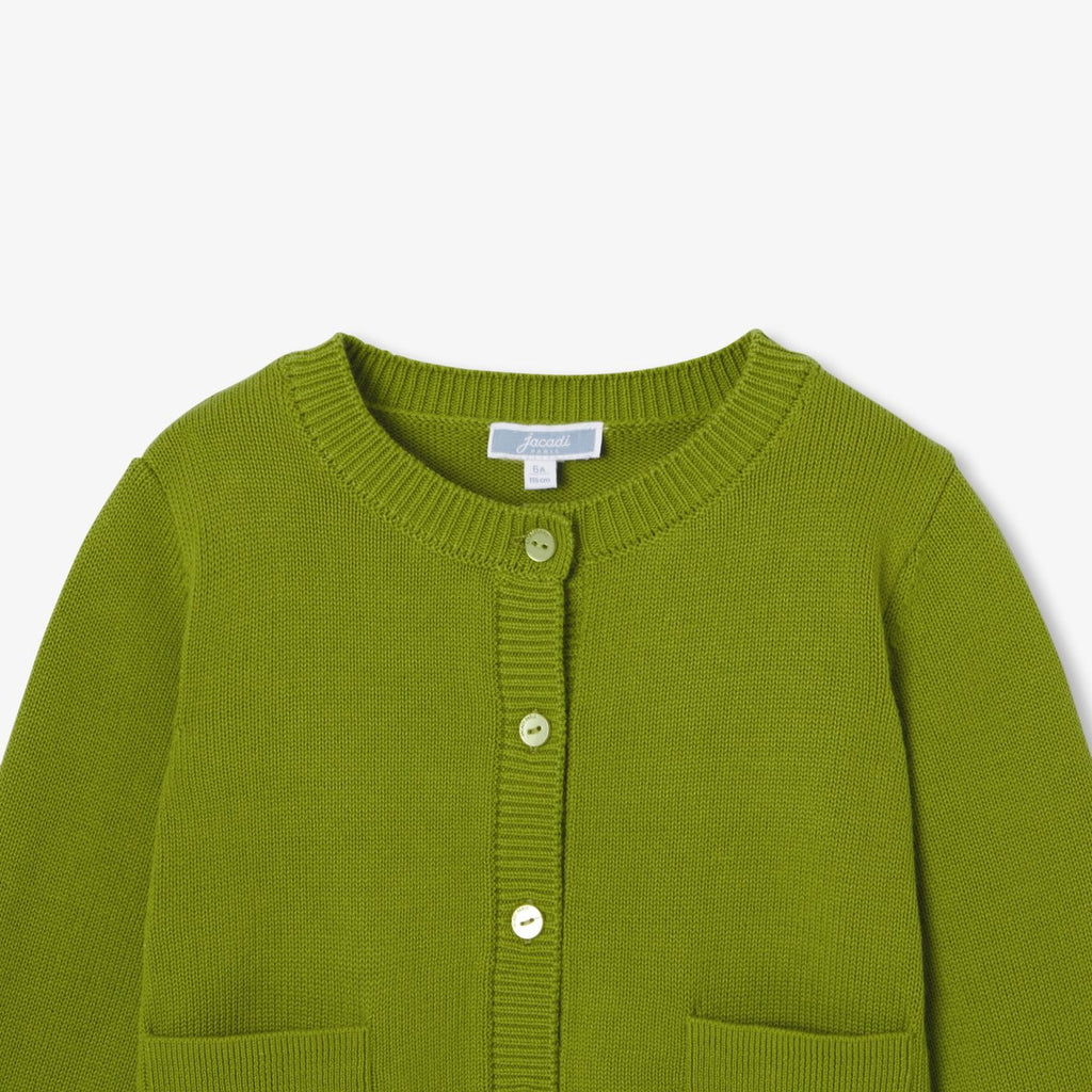 Girl cotton jersey cardigan