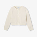 Girl cotton jersey cardigan - Cream