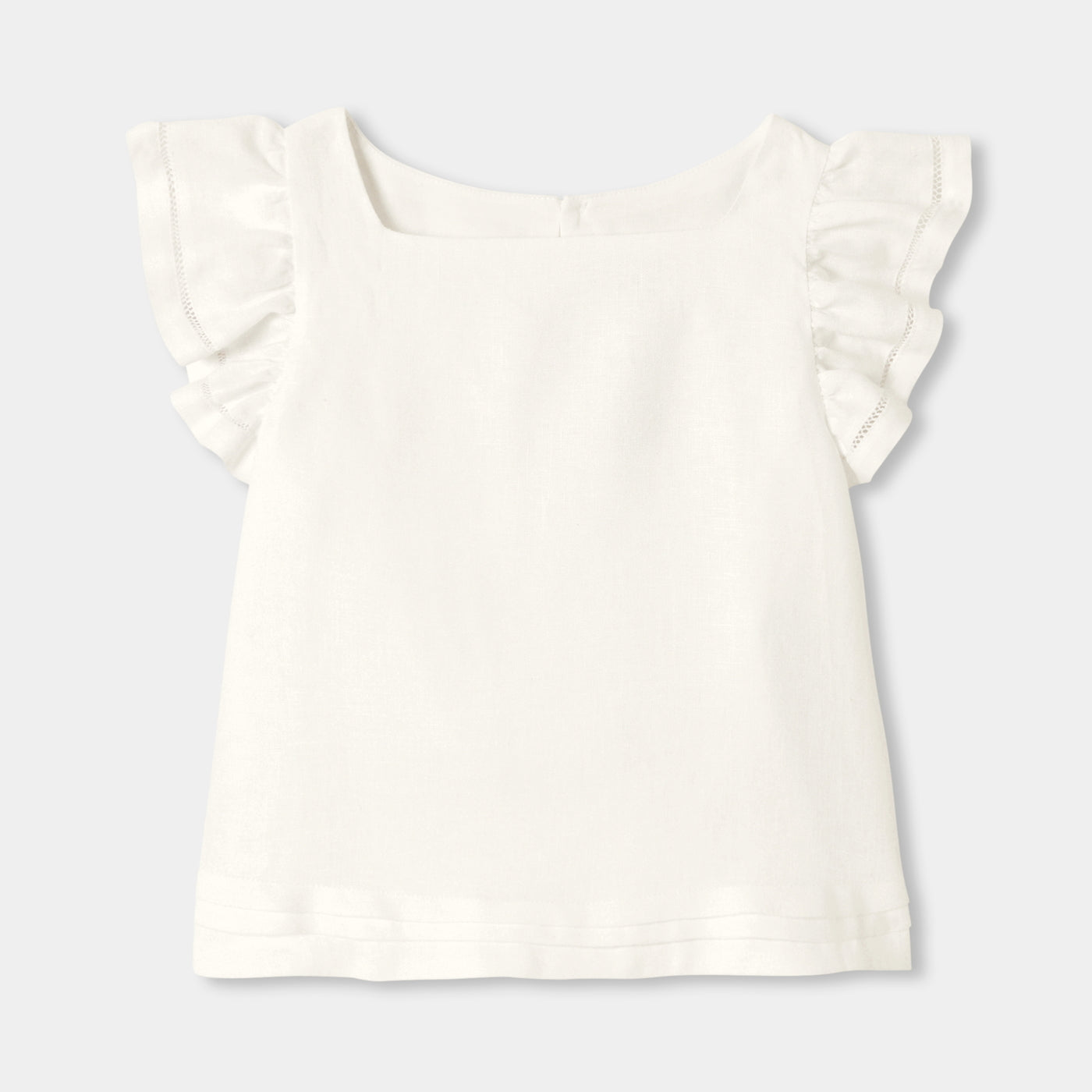 Top in Linen Girl - Ivory