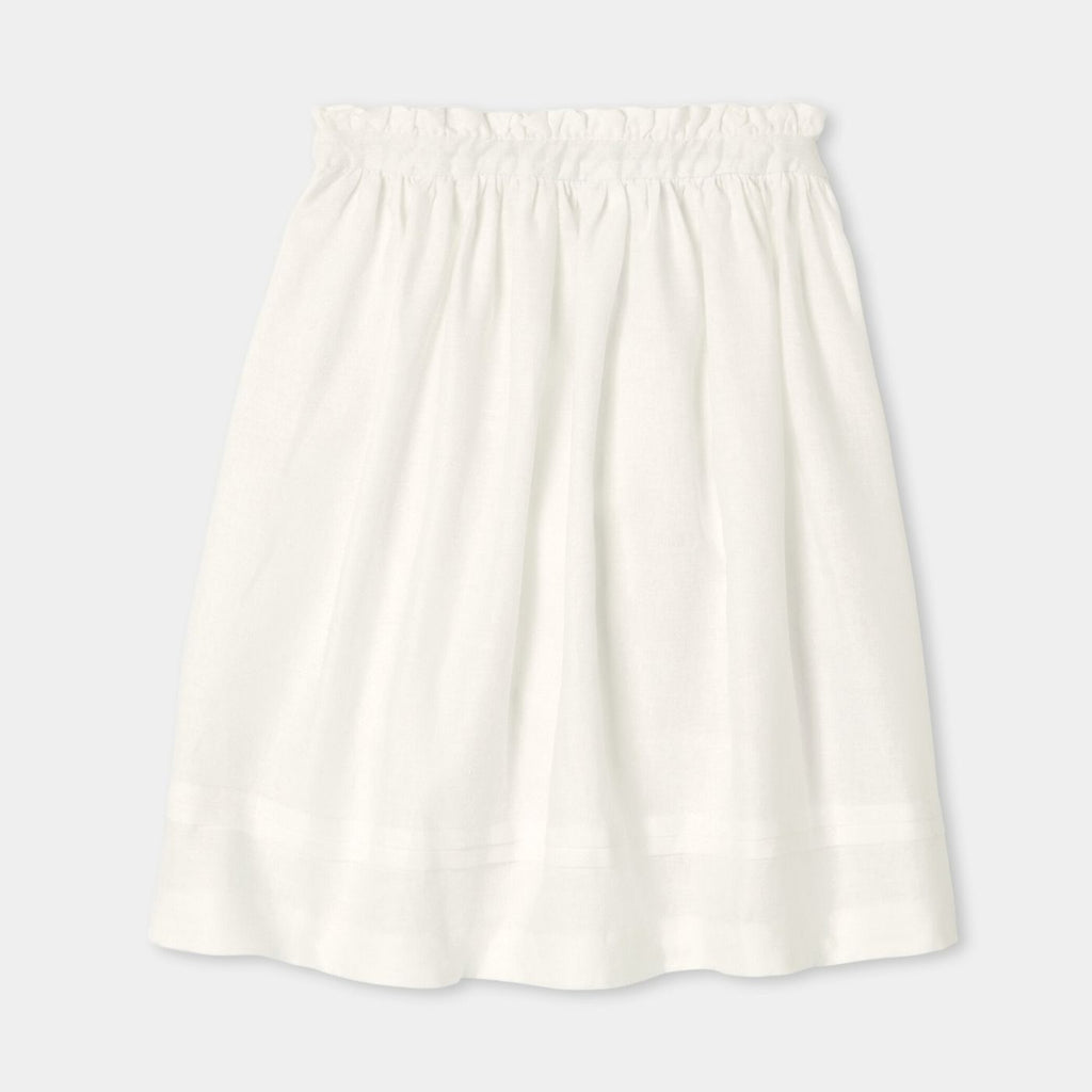 Skirt in Linen Girl - Ivory