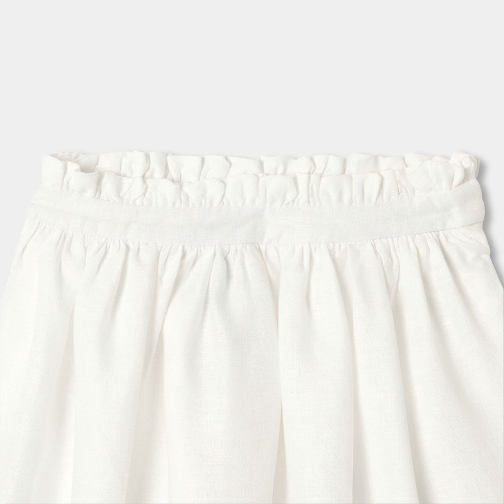 Skirt in Linen Girl - Ivory