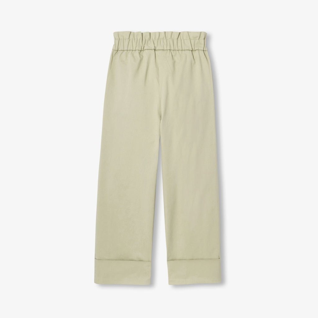 Girl lightweight twill trousers - Linden Green