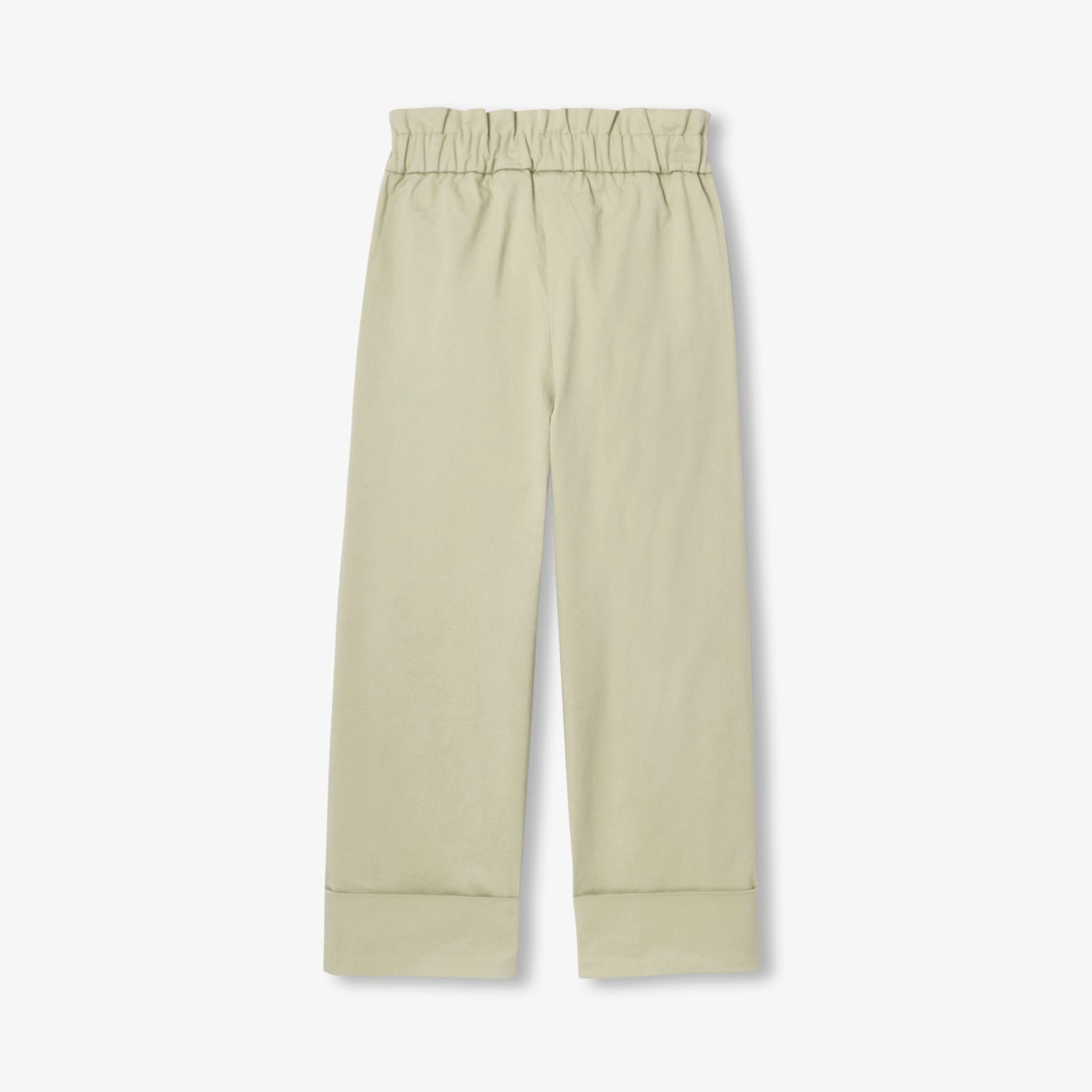 Girl lightweight twill trousers - Linden Green