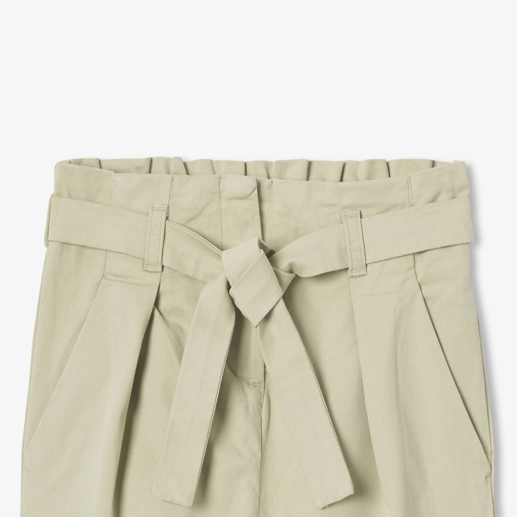 Girl lightweight twill trousers - Linden Green