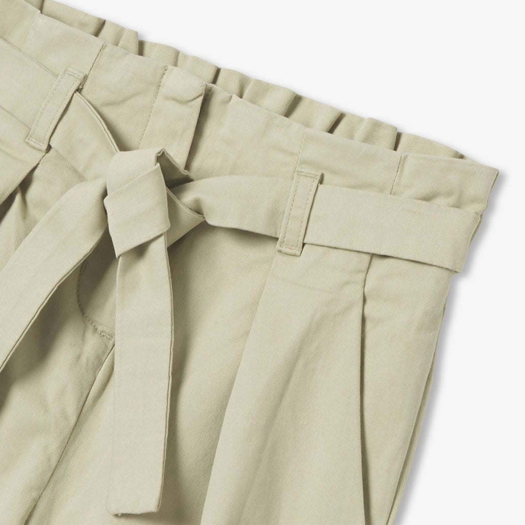 Girl lightweight twill trousers - Linden Green