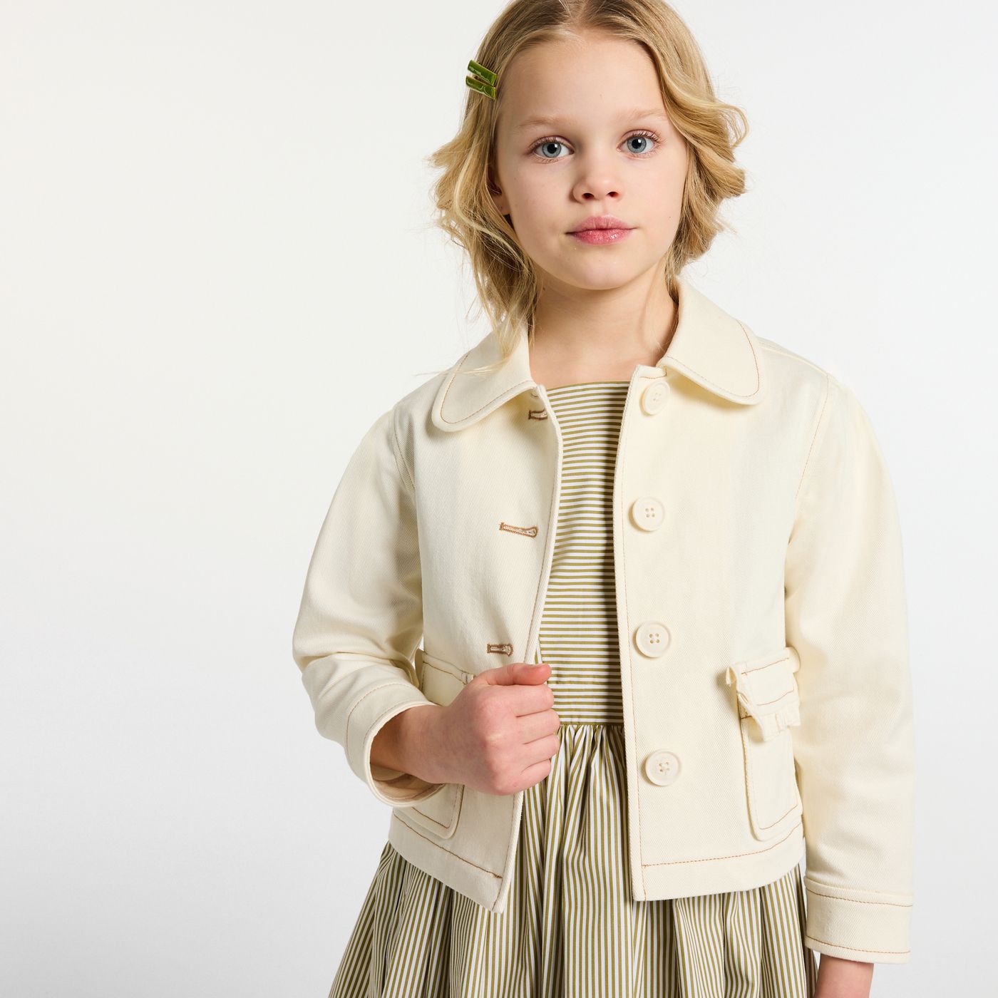 Jacket Di Jeans Girl - Ecru
