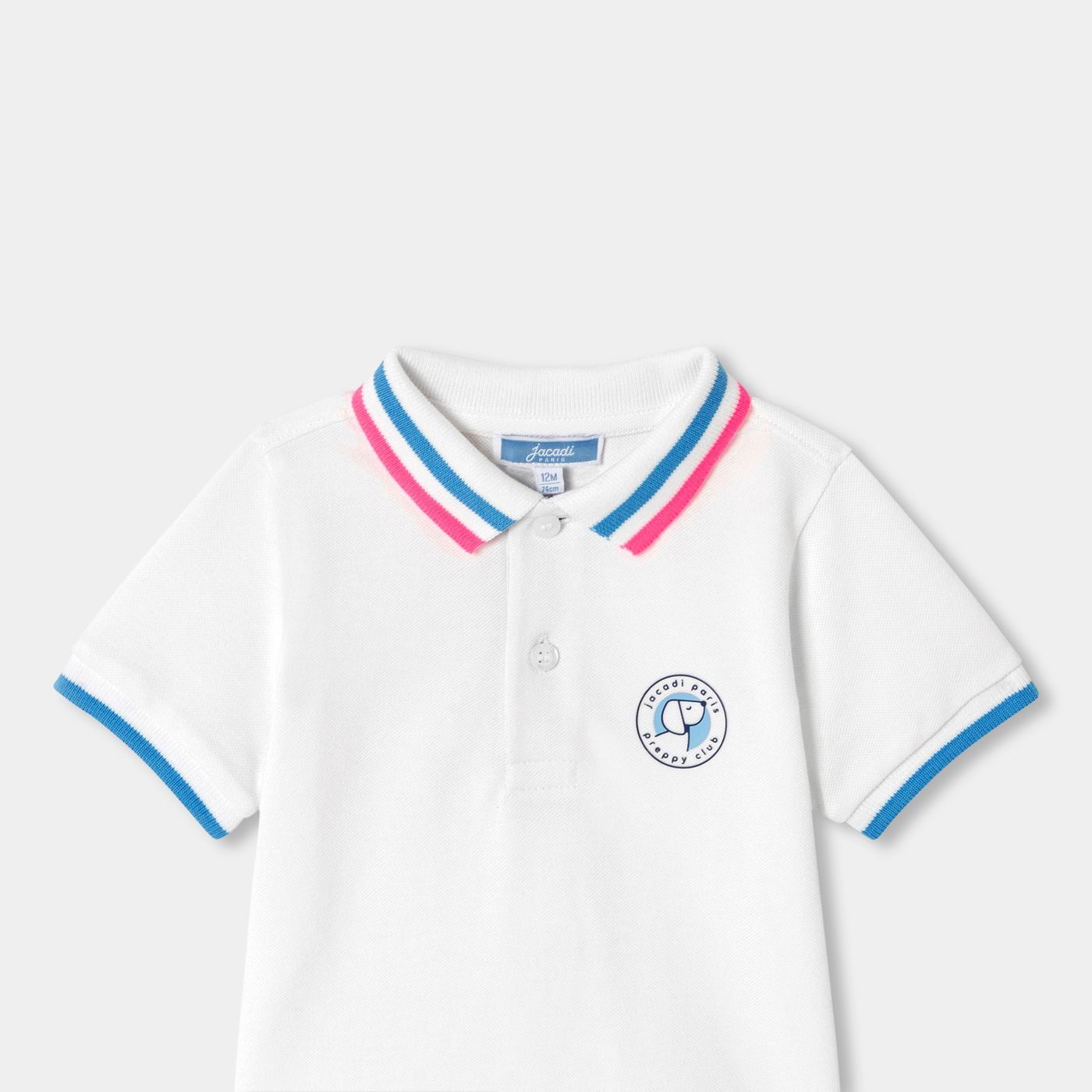 Short-sleeved Polo shirt Shirt in Cotton Pique Baby Boy - Jacadi White