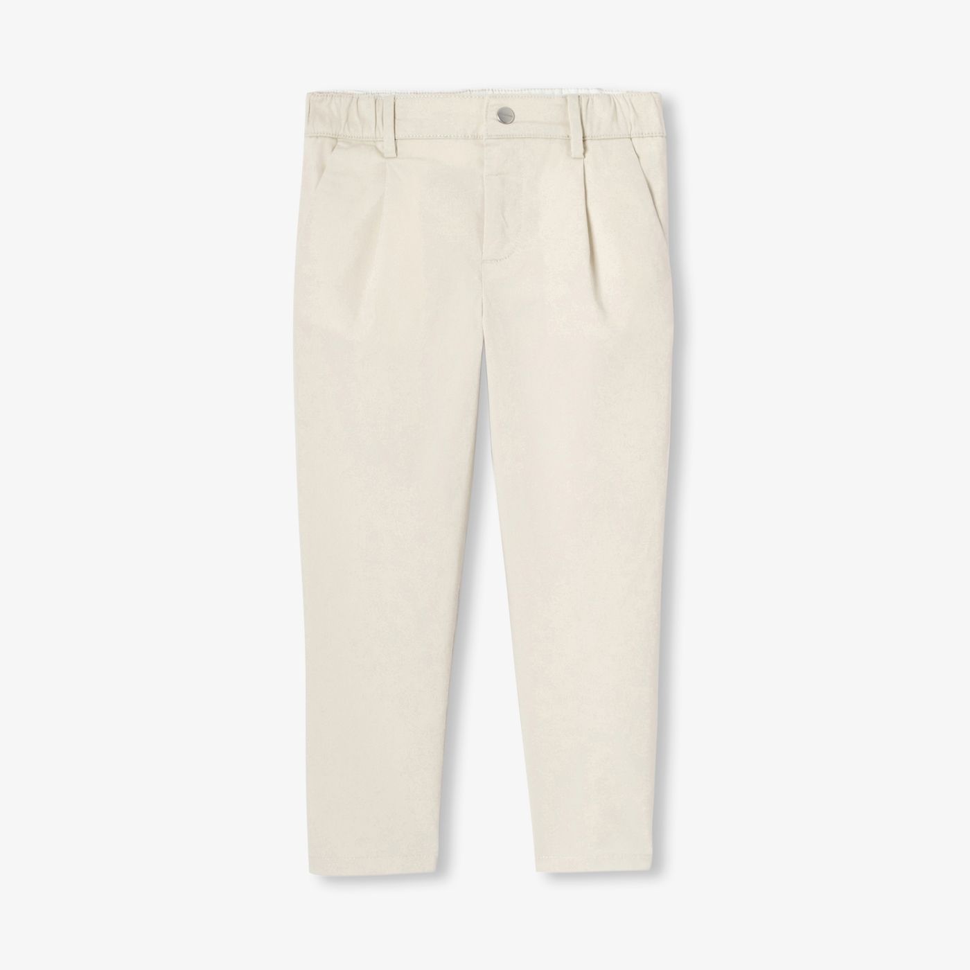 Trousers in Twill Boy - Cream
