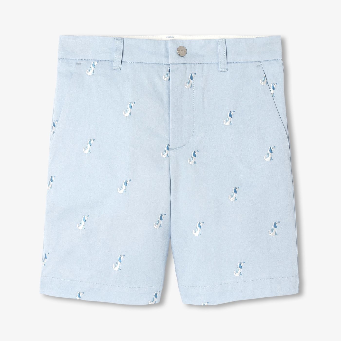 Boys' cotton twill Bermuda shorts shorts