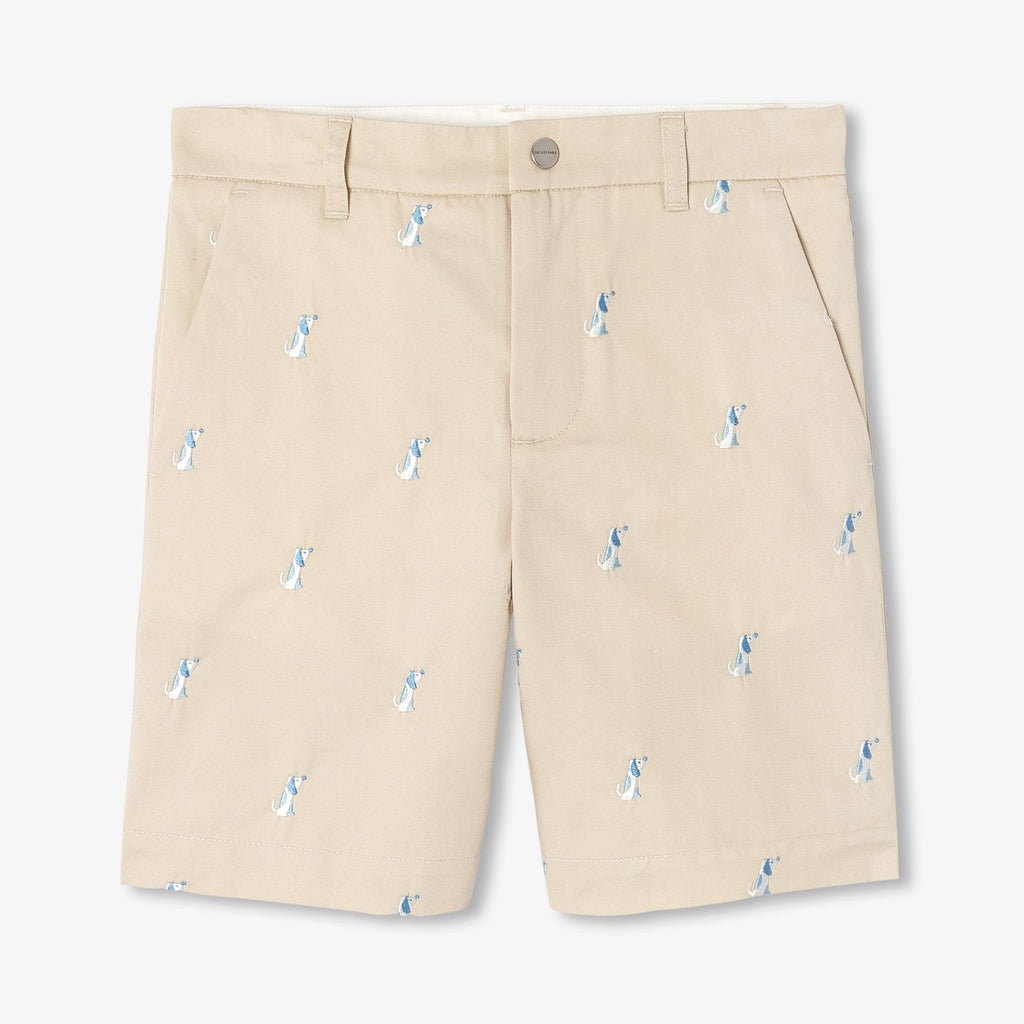 Boys' cotton twill Bermuda shorts shorts