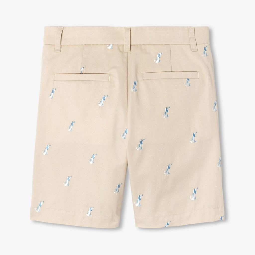 Boys' cotton twill Bermuda shorts shorts