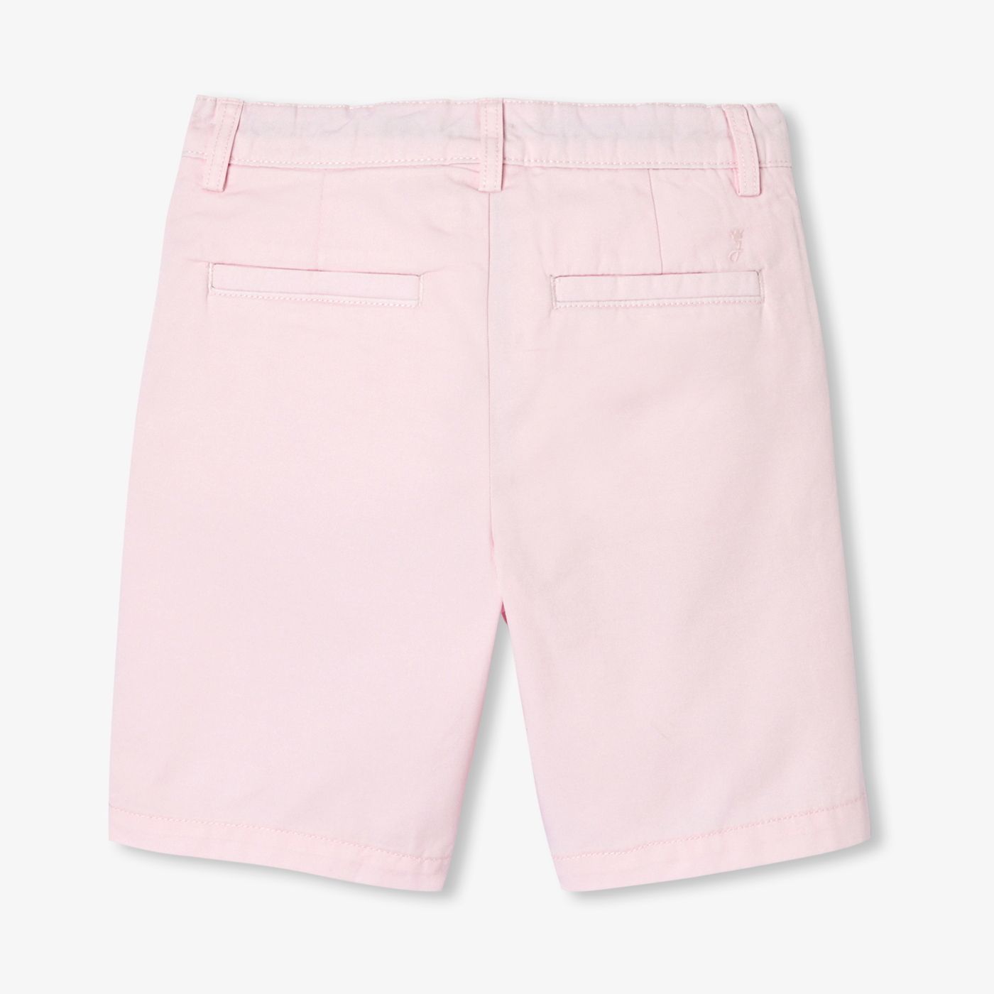 Boy cotton twill Bermuda shorts - Medium Pink