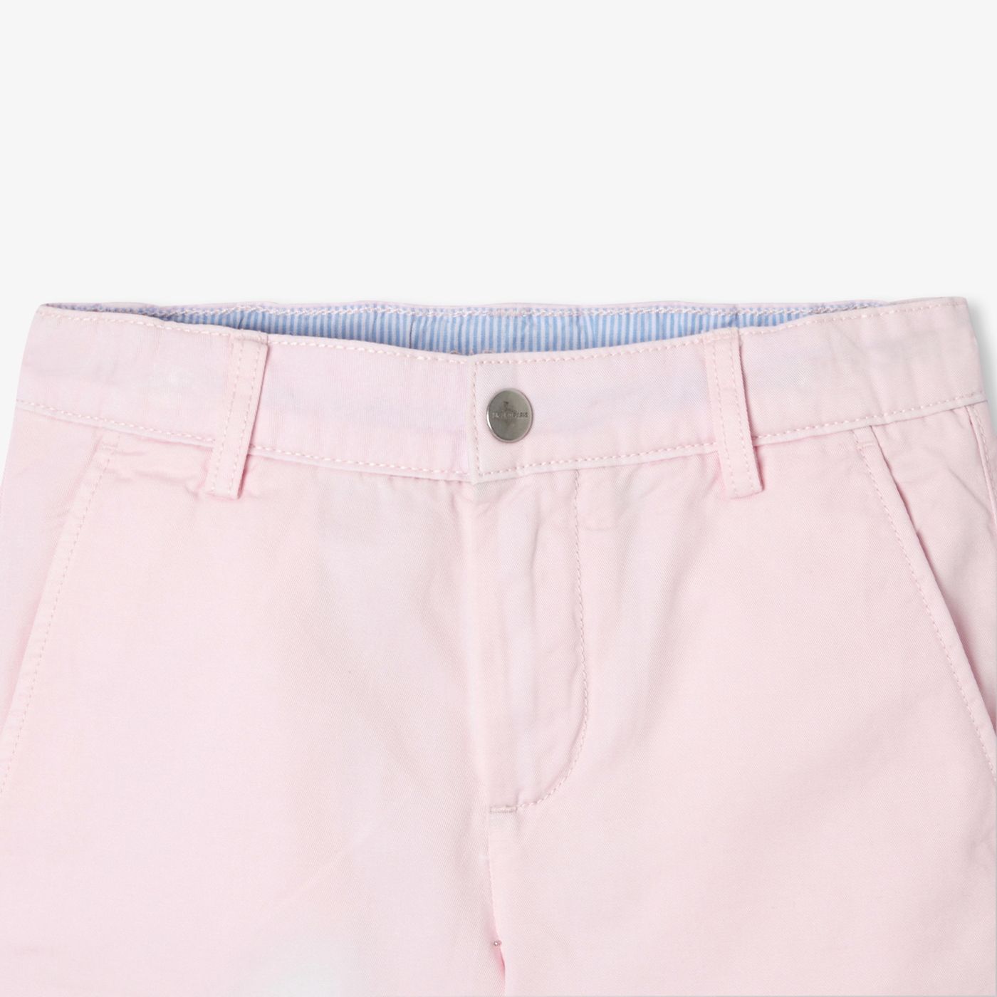 Boy cotton twill Bermuda shorts - Medium Pink