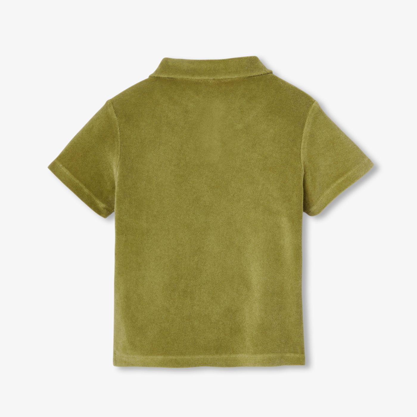 Children's terry cloth polo shirt shirt