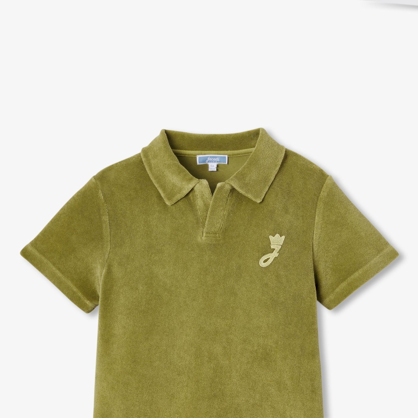 Children's terry cloth polo shirt shirt