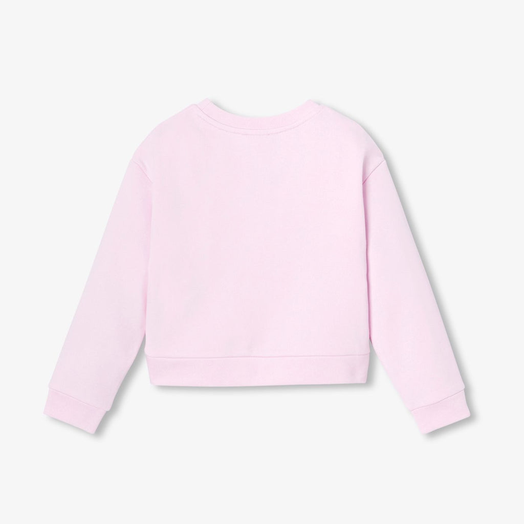 Girl long-sleeve puff-sleeve sweatshirt - Pink