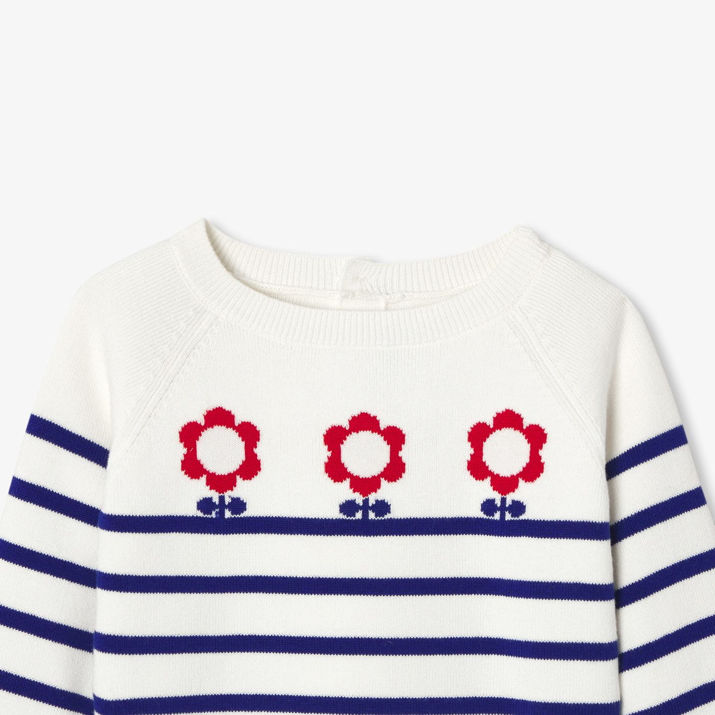 Baby girl cotton sailor top