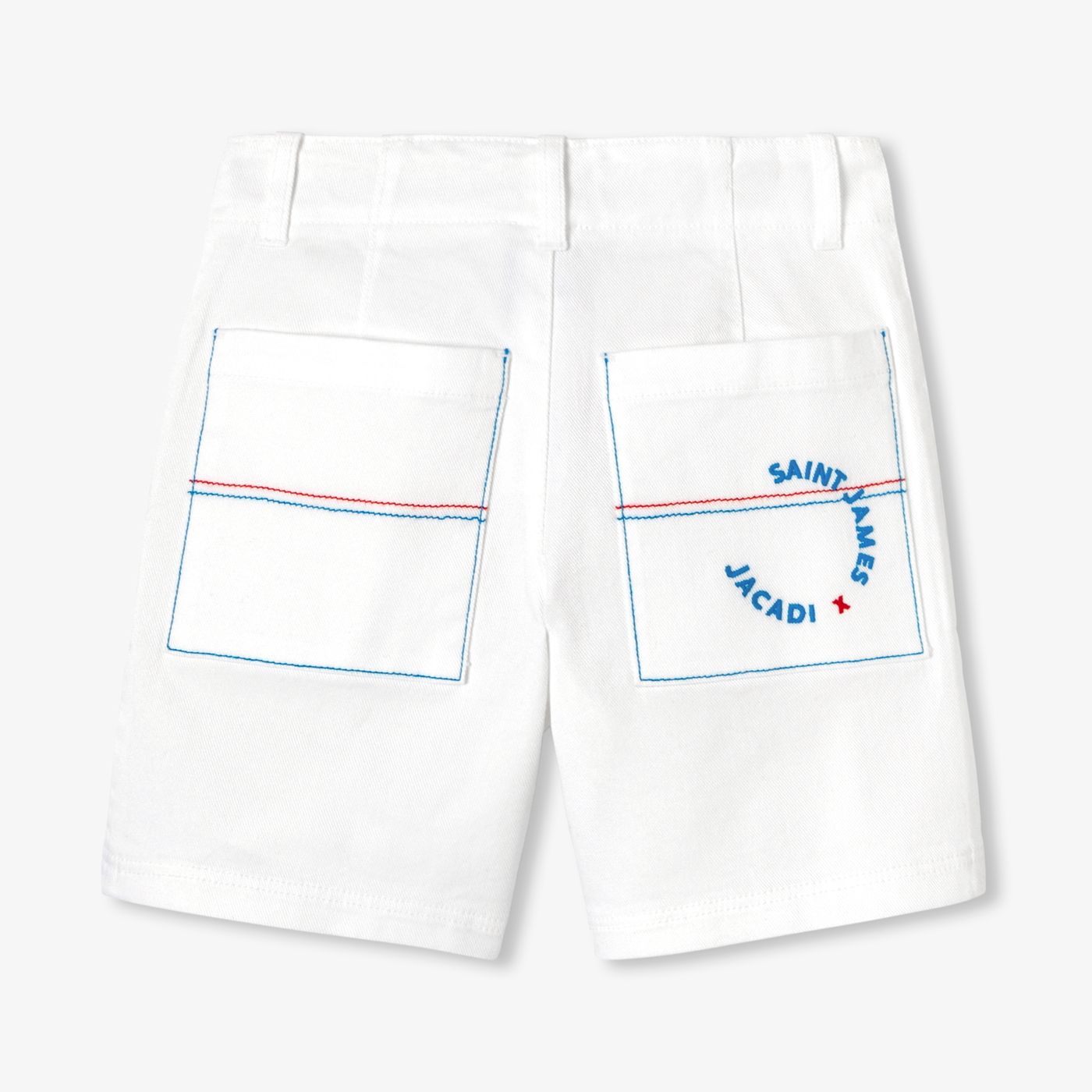 Boy Jacadi x Saint James twill Bermuda shorts - White
