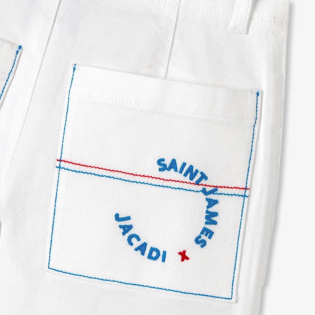 Boy Jacadi x Saint James twill Bermuda shorts - White