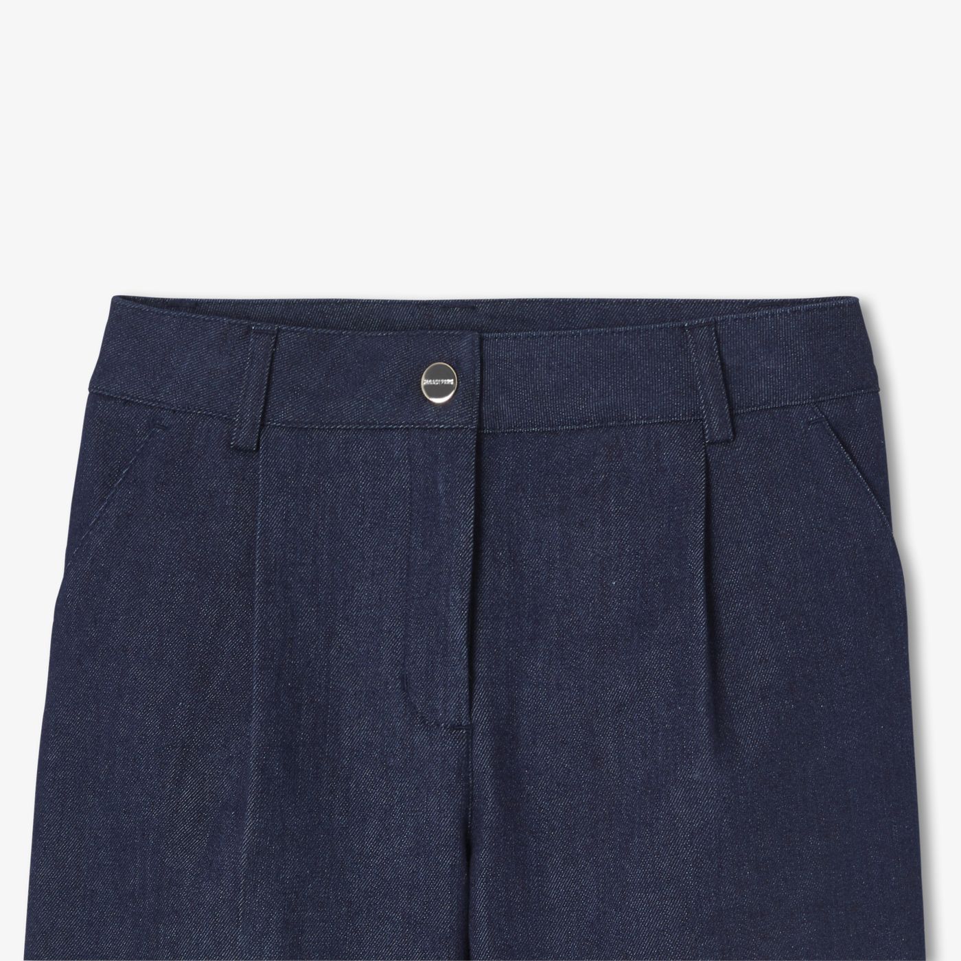 Girl wide raw denim jeans - Dark Denim