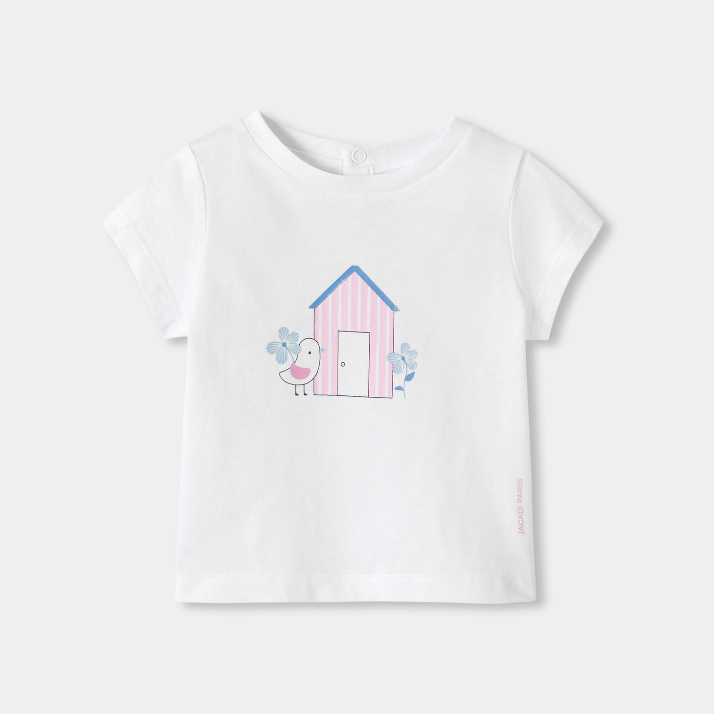 T-shirt Short-sleeved in Cotton Baby Girl - Jacadi White