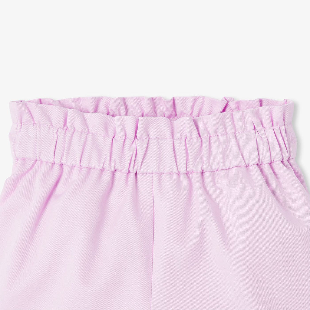 Shorts in Twill With Vita Paper Bag Baby Girl - Lilac