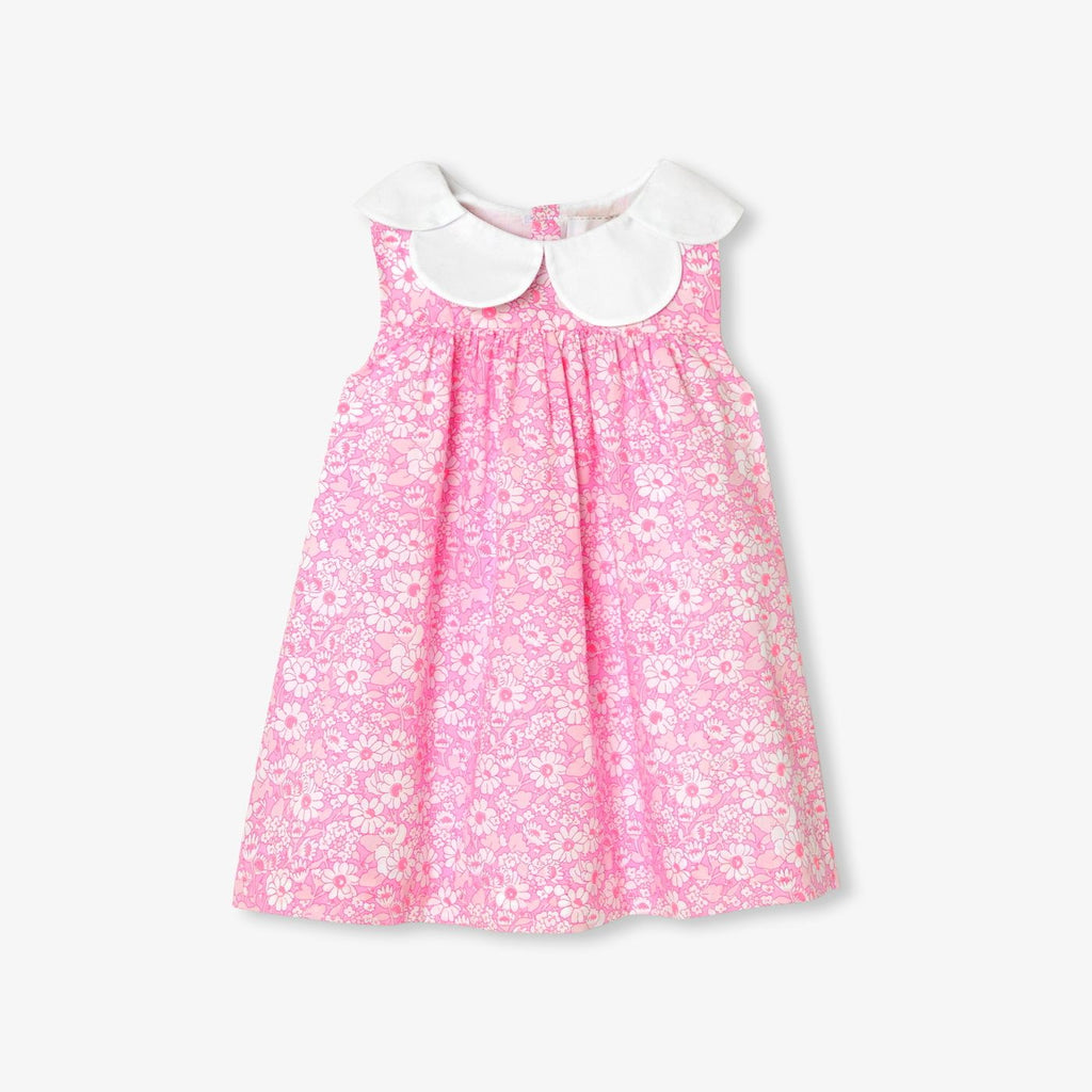 Ceremony Dress in Liberty Fabric Baby Girl - Pink/Multicolour
