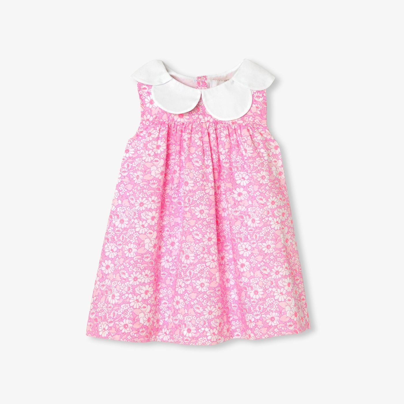 Ceremony Dress in Liberty Fabric Baby Girl - Pink/Multicolour