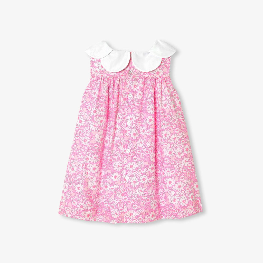 Ceremony Dress in Liberty Fabric Baby Girl - Pink/Multicolour