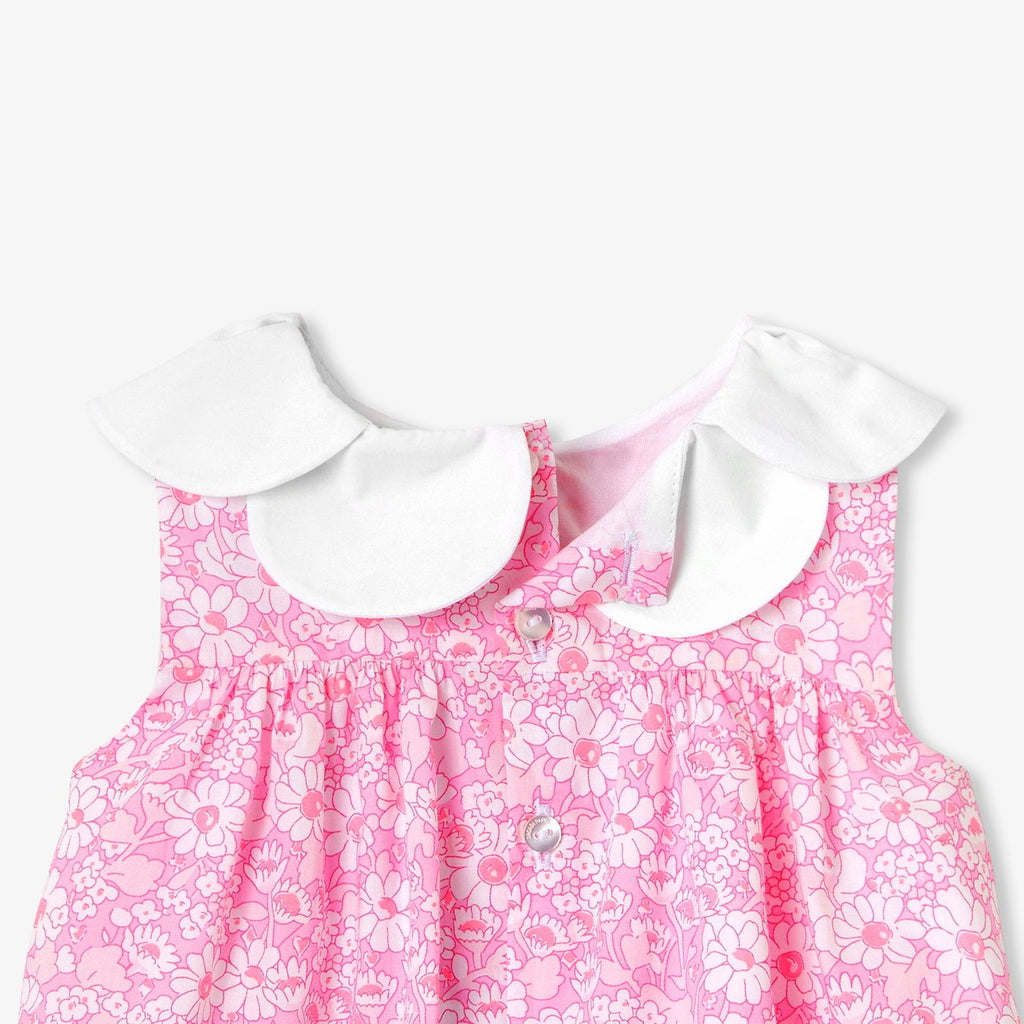 Ceremony Dress in Liberty Fabric Baby Girl - Pink/Multicolour